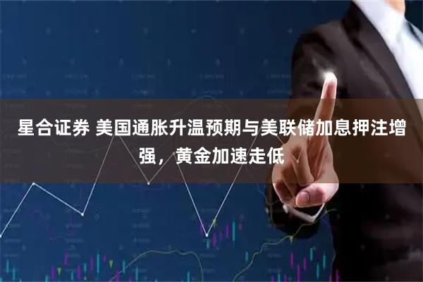 星合证券 美国通胀升温预期与美联储加息押注增强，黄金加速走低
