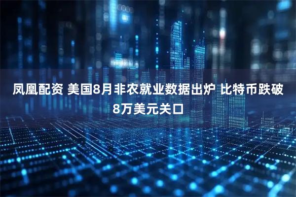 凤凰配资 美国8月非农就业数据出炉 比特币跌破8万美元关口